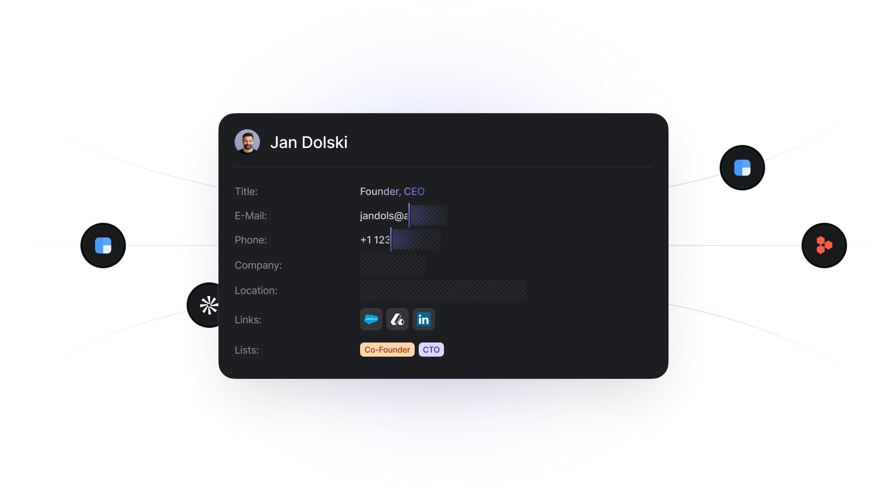 Data enrichment interface